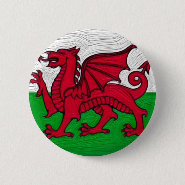Welsh Flag Badge (Front)