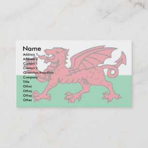 Welsh Flag Business Card