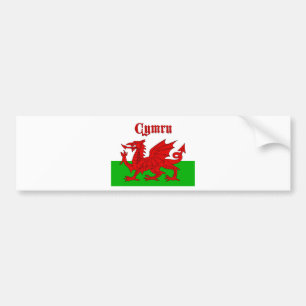 Welsh Flag Cymru Bumper Sticker
