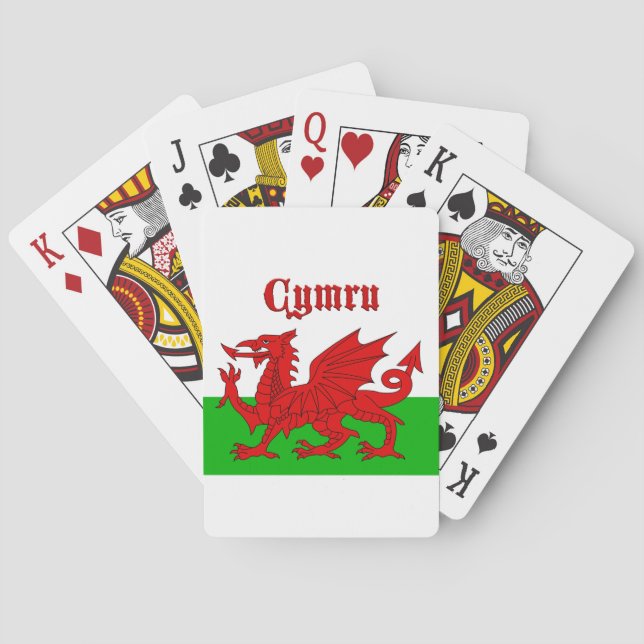Welsh Flag Cymru Playing Cards (Back)