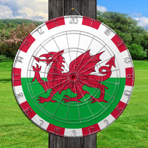 Welsh Flag Dartboard & Wales darts / game board