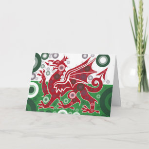 Welsh Flag Design Card