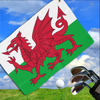 Welsh Flag & golf Wales - Cymru /sports Cardiff
