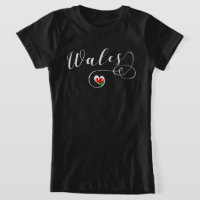 Welsh Flag In Heart, Wales T-Shirt