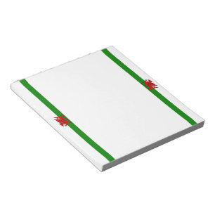 Welsh flag notepad