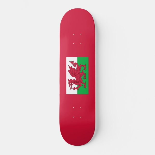 Welsh Flag Skateboard (Front)