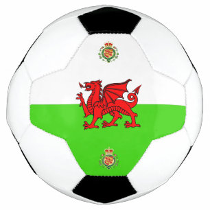 Welsh flag soccer ball