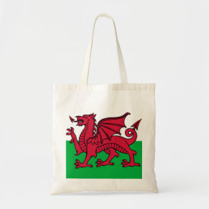 Welsh flag tote bag