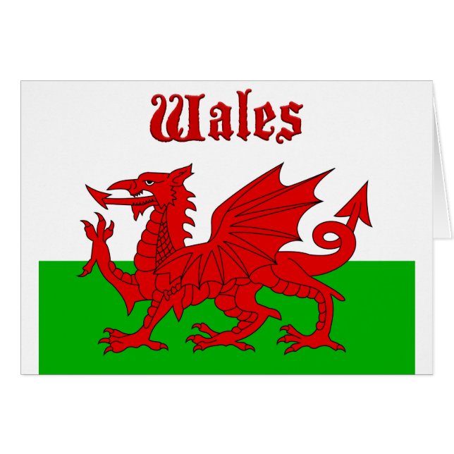 Welsh Flag Wales (Front Horizontal)