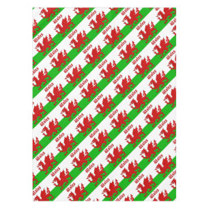 Welsh Flag Wales Tablecloth