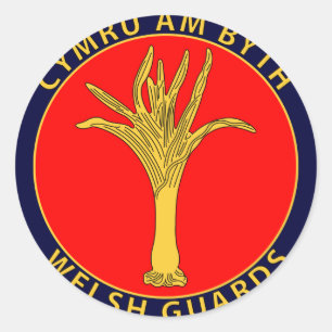 Welsh Guards Classic Round Sticker
