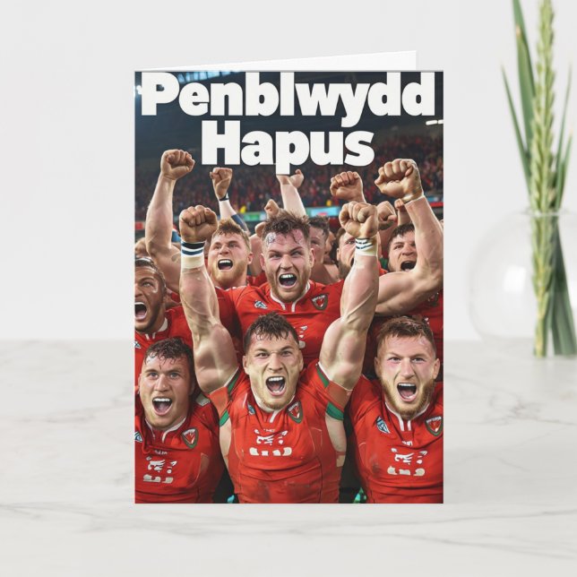 Welsh Happy Birthday Card (Front)