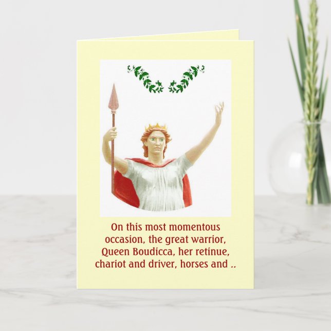 Welsh Humourous Birthday Greeting Card (Front)
