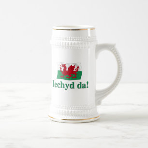 Welsh Iechyd da (Cheers!) Beer Stein