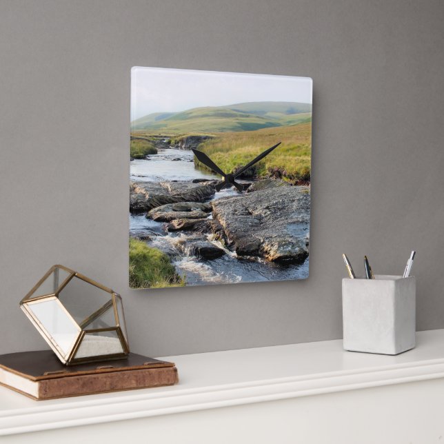 WELSH LANDSCAPE SQUARE WALL CLOCK (Office)