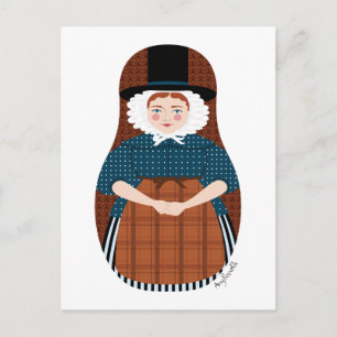 Welsh Matryoshka Postcard