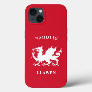 Welsh Merry Christmas Simple Celtic Nadolig Llawen iPhone 13 Case