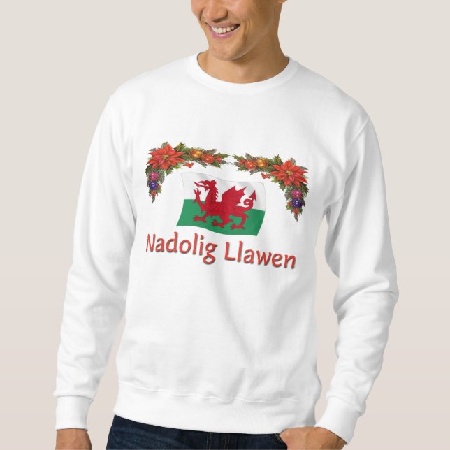 Welsh Merry Christmas Sweatshirt (Front)