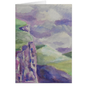 Welsh Mountains Storm  Watercolour