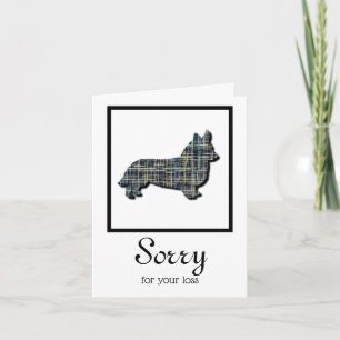 Welsh Pembrokeshire Corgi Dog Pet Sympathy Card