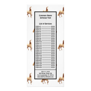 Welsh Pony and Cob Horse Equestrian Watercolor Rack Card