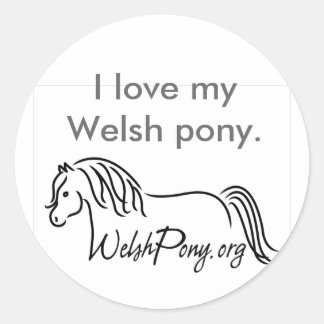 Welsh Pony & Cob Society Classic Round Sticker