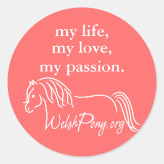 Welsh Pony & Cob Society of America Classic Round Sticker