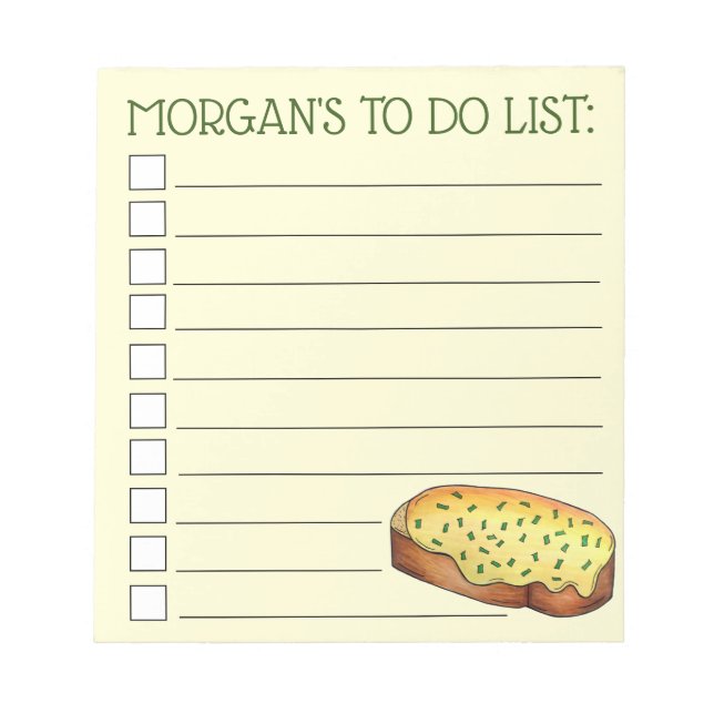 Welsh Rarebit Savoury Cheese Toast British Food UK Notepad (Front)