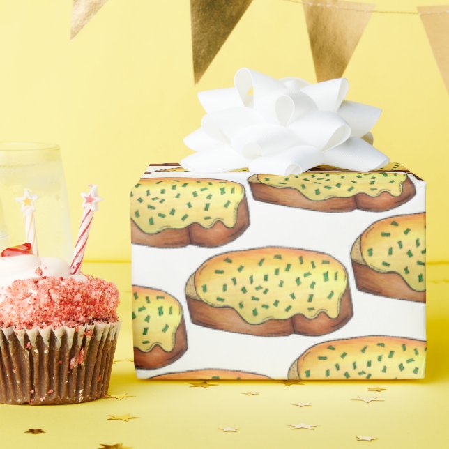 Welsh Rarebit Savoury Cheese Toast British Food UK Wrapping Paper (Birthday Party)