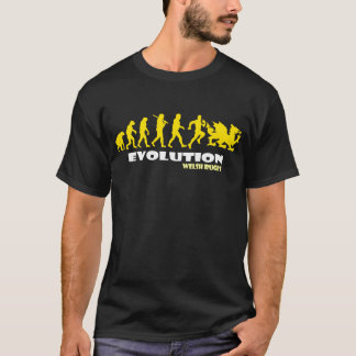WELSH RUGBY WALES APE TO OF EVOLUTION T-Shirt