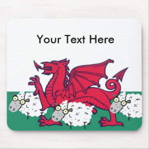 welsh sheep mouse pad