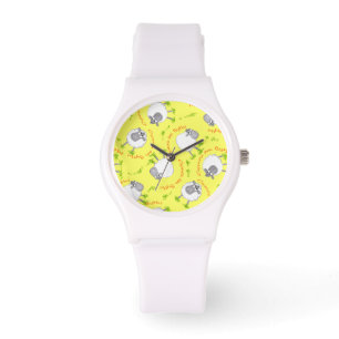 Welsh Sheep, Wales Forever Sporty White Wristwatch