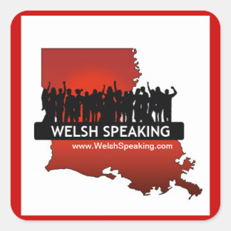 Welsh Speaking "Logo Stickers" Square Sticker
