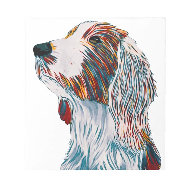 Welsh Springer Spaniel Art Notepad (Front)