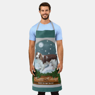 Welsh Springer Spaniel Christmas Apron
