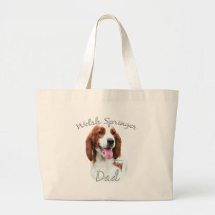 Welsh Springer Spaniel Dad 2 Large Tote Bag