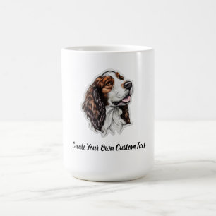 Welsh Springer Spaniel Dog Create Your Own Text Coffee Mug
