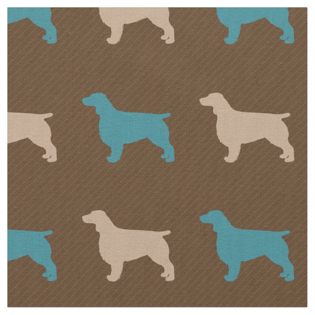 Welsh Springer Spaniel Fabric (Close Up)