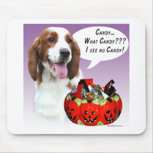 Welsh Springer Spaniel Halloween Candy Mouse Pad