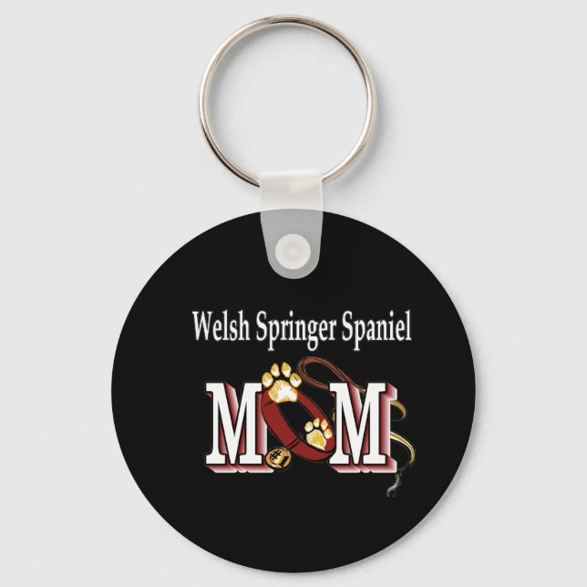 Welsh Springer Spaniel Mum Gifts Key Ring (Front)
