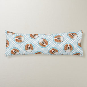 Welsh Springer Spaniel Painting Original Dog Art Body Cushion
