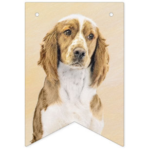Welsh Springer Spaniel Painting - Original Dog Art Bunting