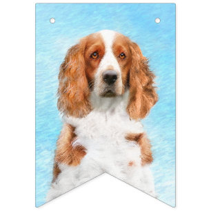Welsh Springer Spaniel Painting - Original Dog Art Bunting