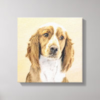 Welsh Springer Spaniel Painting - Original Dog Art
