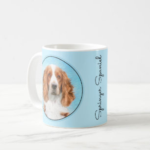 Welsh Springer Spaniel Painting - Original Dog Art Coffee Mug