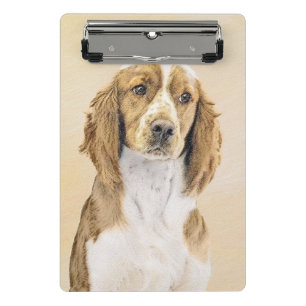Welsh Springer Spaniel Painting - Original Dog Art Mini Clipboard