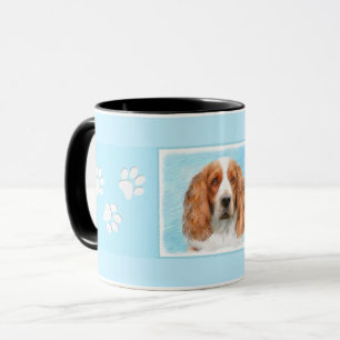 Welsh Springer Spaniel Painting - Original Dog Art Mug