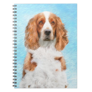 Welsh Springer Spaniel Painting - Original Dog Art Notebook
