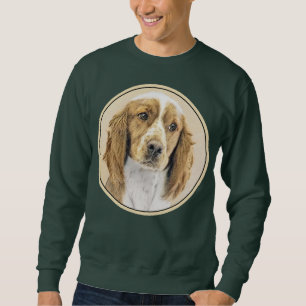 Welsh Springer Spaniel Painting - Original Dog Art Sweatshirt