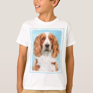 Welsh Springer Spaniel Painting - Original Dog Art T-Shirt
